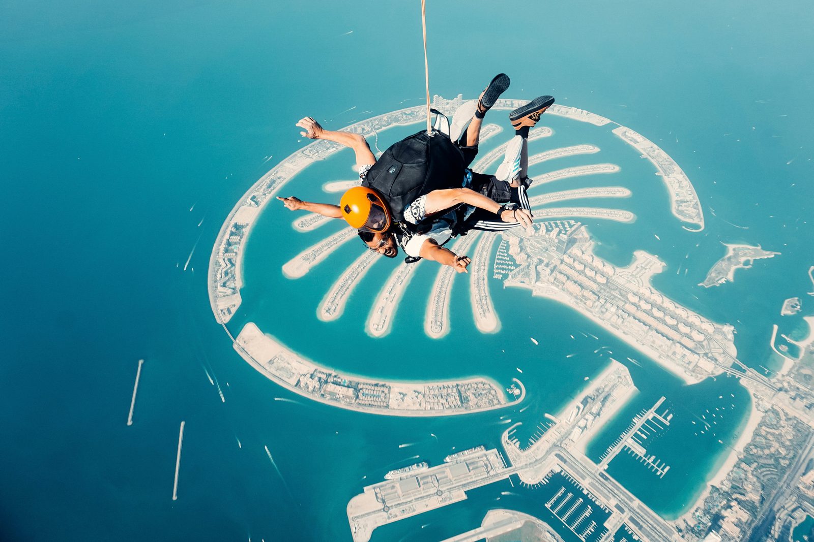 Tandem skydive over the Palm Jumeirah